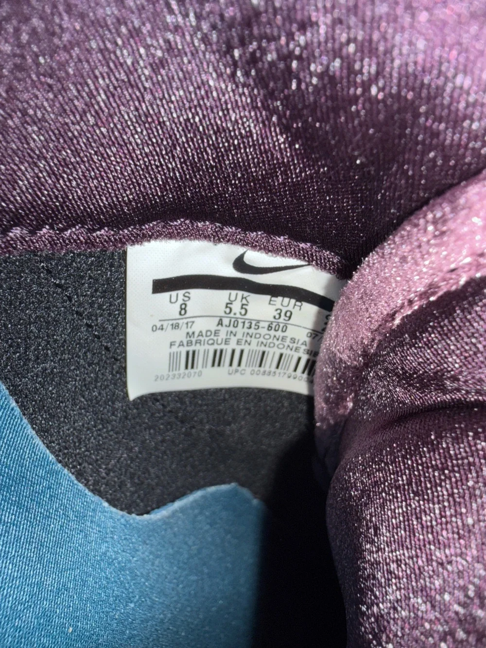 Nike Classic Cortez Premium Nocturne Port Wine Space Blue AJ0135-600 Women 8